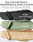 3PCS Cream Eyeshadow Stick,Pro Longwear Eye Shadow Sticks Pencil Crayon Makeup Sets-Golden Forest