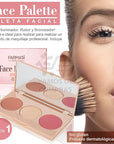 FARMASI Makeup Face Palette, Trio Eyeshadow, Long Lasting 0.52 oz