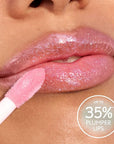 COVERGIRL Clean Fresh Yummy Plumper Lip Gloss, 900 It's Gold Outside, Shiny, Vegan Formula, Easy to Apply, Minty Flavor, 0.33oz