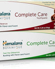 Himalaya Botanique Complete Care Toothpaste, Peppermint and Cinnamon - Fluoride Free Toothpaste for Clean Teeth & Fresh Breath - Vegan, Gluten Free, No Artificial Flavors, 5.29 oz (Pack of 2)