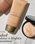 LAURA GELLER NEW YORK Quench-n-Tint Lightweight Tinted Moisturizer, Porcelain/Fair - Sheer to Light Buildable Coverage - Natural Glow Finish - Lightweight Formula - Hydratant Teinte