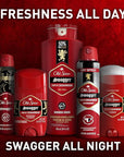 Old Spice Refreshing Body Wash for Men, 3X Defense, 24/7 Shower Fresh with Long Lasting Scent, Red Collection, Swagger with Cedarwood Scent, 24 oz (Pack of 2)