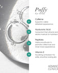 Advanced Clinicals Puffy Eye Under Eye Serum | Visible Anti Aging Brightening Vitamin C + Caffeine Serum Helps Improve Look Of Puffiness, Fine Lines, Dark Circles, & Uneven Skin Tone, 2-Pack