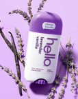 hello Lavender Vanilla Aluminum Free Deodorant for Women and Men with Shea Butter, 24-Hour Freshness, Baking Soda Free Deodorant, Dermatologically Tested, 2.6 oz Stick