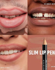 NYX PROFESSIONAL MAKEUP Slim Lip Pencil, Long-Lasting Creamy Lip Liner - Natural