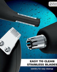 Wahl Pro Series® Rechargeable Eyebrow, Ear & Nose Hair Trimmer for Men – Painless DualTech® Eyebrow Trimmer & Facial Hair Removal Device – Model 3025656