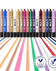 wet n wild Color Icon Cream Eyeliner Eyeshadow Multi-Stick, Moisturizing, Nourishing Velvety Cream-to-Powder Buildable & Blendable Formula, Cruelty-Free & Vegan - Blue Me Away