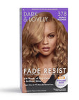 SoftSheen-Carson Dark and Lovely Fade Resist Rich Conditioning Hair Color, Permanent Hair Color, Up To 100 percent Gray Coverage, Brilliant Shine with Argan Oil and Vitamin E, Honey Blonde