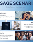 Ycz Charm Unfolds Marine Perfume for Men, 1.7 oz. Long Lasting Eau De Parfum Cologne For Men, Oriental Woody Fragrance - Ideal Special Occasions, Making it the Ideal gentlemen’s Gift (2-Pack).