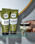 Softsheen-Carson Magic Shaving Beard Grooming Kit for Men with Cedarwood Oil, Includes Beard Butter, Scrub and Cleanser, Gift Set for Facial Hair Care,1 kit