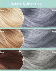 Fvquhvo Silver Gray Hair Dye Shampoo, Instant Hair Color Shampoo, Silver Hair Dye for Women Men, Lasting Champu Para Canas, Easy to Use 16.90 Fl Oz