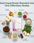 310 Nutrition All-In-One Meal Replacement Shake Powder - Plant-Based Protein Smoothie Blend w/High Fiber, Probiotics & Adaptogens - Low Carb, Vegan, Keto & Paleo Friendly - Vanilla Cake - 14 Srv