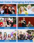 Temporary Blue Hair Color Wax for Kids, Women Men Colored Hair Styling Mud, Washable Style Dye for Girls Boys Teens, DIY Instant Hair Coloring Gel Cream for Cosplay Halloween Children's Day