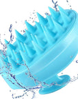 Scalp Massager Shampoo Brush, Hair Scalp Scrubber Shower Hair Brush Head Massager for Stress Relax Hair Growth, Dandruff Brush Scalp Exfoliator for Women Men Kids Pets, Blue
