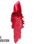 Maybelline Color Sensational Lipstick, Lip Makeup, Cream Finish, Hydrating Lipstick, Nude, Pink, Red, Plum Lip Color, Red Revolution, 0.15 oz; (Packaging May Vary)