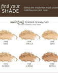 Burts Bees 100% Natural Mattifying Powder Foundation, Sand of 2)