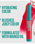 Maybelline Green Edition Balmy Lip Blush, Formulated With Mango Oil, Midnight, Blackberry Purple, 1 Count