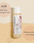 The Honest Company 2-in-1 Cleansing Shampoo + Body Wash | Gentle for Baby | Naturally Derived, Tear-free, Hypoallergenic | Sweet Almond Nourish, 18 fl oz