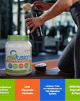 Rawfusion- Vegan Protein Powder, Vanilla Bean - 30 Servings, 21g of Plant Based Protein, Low Net Carbs, Non-Dairy, Gluten/ Lactose Free, Soy Free, Kosher, Non-GMO, 2lb Pound