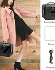 Relavel makeup train case with