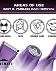 Wahl Pure Confidence Rechargeable Electric Trimmer, Shaver, & Detailer for Smooth Shaving & Trimming of The Face, Underarm, Eyebrows, & Bikini Areas – Model 9865-100