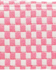 Pazimiik knitted checkered makeup bag