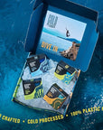 Every Man Jack Cold Plunge Mens Bar Soap Set - Deeply Cleans, Hydrates with Naturally Derived Ingredients - Iconic Cold Water Scents - Pacific Dive, Glacier Bay, Tahoe Blue, Yosemite Falls, 4 Bar Set