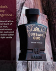 H HABIBI Urban Oud Perfume for Men – 2.5 oz (75ML) Long Lasting Arabian Cologne, Woody Citrus Oud Men Perfume, Luxury Fragrance Gift for Special Occasions