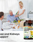 BIO KRAUTER Dandelion Root Capsules - 1800 mg Strength - 250 Count - Dandelion Root Supplement - Vegan Dandelion Powder Capsules for Digestion, Liver Support, Cleansing and Immunity