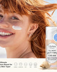 LilyAna Naturals Bakuchiol Face Lift Cream with Sea Moss and Peptide Complex - Face Cream for Women - Moisturizing and Lifting Facial Cream - Anti-Aging Overnight Moisturizer - Made in the USA - 1 oz