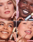 REVLON Super Lustrous Glimmer Gloss, Non-Sticky Lip Gloss, High-Shine Finish, Plant-Based Glitter, 009 Razz Beamy, 0.13 fl oz