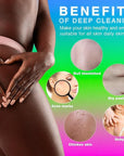 UJFQBH 3 Pieces African Bath Sponge African Net Long Net Bath Sponge Exfoliating Shower Body Scrubber Back Scrubber Skin Smoother,Great for Daily Use (Purple, Pink,Green)