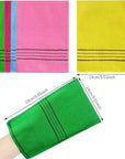 6 pcs exfoliating washcloth, korean