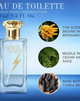 Hybrid & Company Mens 2 Pcs Saturday Night Soul Journey Eau De Perfum Vaporisateur Natural Spray