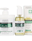 Advanced Clinicals Collagen Body Oil + Unscented Collagen Cream Body Lotion & Face Cream 2PC Beauty Skin Care Set For Women & Men For Improving Appearance Of Crepey Skin, Dry Skin, & Wrinkles, 2pc