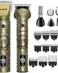 GLAKER Hair Clippers for Men Professional, Cordless Clippers for Hair Cutting, Mens Bear Trimmer, Electric Razor Barber Clippers Hair Trimmer, Gifts for Men (Gold)
