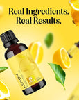 Pure Lemon Essential Oil - Invigorating Lemon Oil for Diffuser Aromatherapy Cleaning & Beauty DIYs for Hair Skin & Nails - Premium Grade Vegan Non-GMO in Glass Bottle for Aromatherapy & Wellness