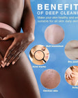UJFQBH 5 Pieces African Bath Sponge African Net Long Net Bath Sponge Exfoliating Shower Body Scrubber Back Scrubber Skin Smoother,Great for Daily Use (Purple, Pink, Green, Blue, White)
