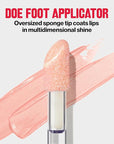 Revlon Super Lustrous Lip Gloss, Non-Sticky, Hydrating, High Shine Finish, 203 Lean In, 0.13 oz