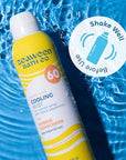 Seaweed Bath Co. Cooling Mist SPF 60 Sport Broad Spectrum Hybrid Sunscreen Spray, 6 Ounce (Pack of 2), Sustainably Harvested Seaweed, Aloe, Peppermint