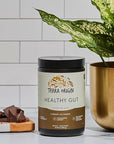 TERRA ORIGIN Healthy Gut Chocolate | 30-Servings with L-Glutamine, Zinc, Glucosamine, Slippery Elm Bark, Marshmallow Root and More!