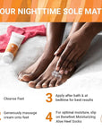 Benefeet Sweet Dreams Overnight Foot Repair - Night Cream for Detox, Moisturize & Soften Dry Cracked Skin, With Apple Cider Vinegar, Turmeric & Borage Oil, 4oz