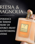 Prince Parfums Dubai - Story of Freesia Magnolia For Women - 3.4 Ounces - Extrait de Parfum - Delicate Bouquet of Freesia, Magnolia - Essence of Femininity & Beauty