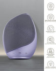 GESKE SmartAppGuided™ Sonic Facial Brush 5 in 1 | Vibrating Electric Facial Cleansing Brush | Soft Silicone Brush | Professional Facial Cleanser | Skin Cleanser & Exfoliator | Face Massager