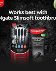 Colgate Charcoal Clean Black Gel Toothpaste, Deep Clean Tooth Paste with Bamboo Charcoal & Wintergreen Mint for Plaque Removal, 120 g (Pack of 1) Multicolour