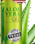 Seven Minerals Organic Aloe Vera Gel from freshly cut 100% Pure Aloe - Big 12oz - HighestQuality, Texas grown, Vegan, Unscented - For Face, Skin, Hair, Sunburn relief
