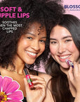 Blossom Roll on Lip Gloss, Scented Clear High Shine Moisturizing Lip Oil, Non Sticky, Infused with Real Flowers, Made in USA, 0.2oz, Mango