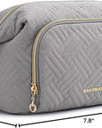BAGSMART Travel Makeup Bag, Cosmetic Bag Make Up Organizer Case,Large Wide-open Pouch for Women Purse for Toiletries Accessories Brushes