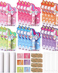 24 Sets Unicorn Party Favors Lip