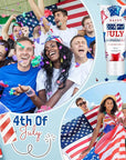 24 Pcs 4th of July Party Supplies Bulk Spf 30 Mini Sunscreen for Summer Independence Day Party 1oz Travel Size Thank You Gifts for Patriotic Favors Supplies